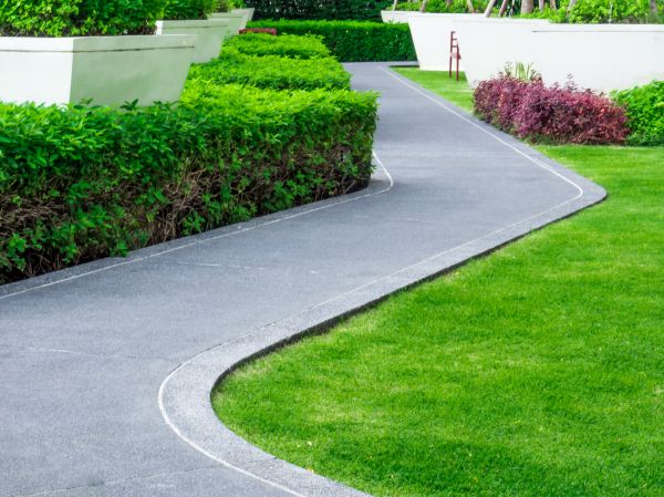 Walkway Curb Installation in Clover