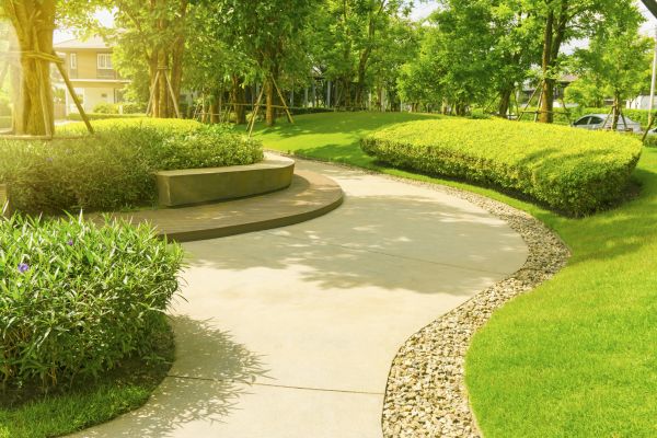 Cement Walkway Installation in Clover