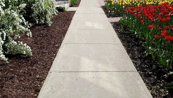 Cement Sidewalk Installation in Clover