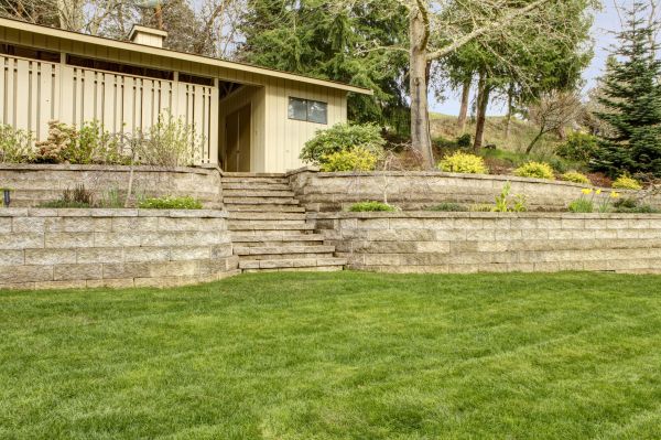 Retaining Wall Construction in Clover