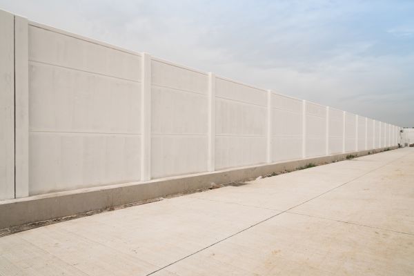 Concrete Fence Construction in Clover