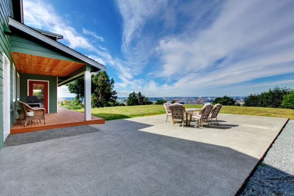 Backyard Concrete Paving in Clover