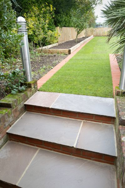 Backyard Steps Installation in Clover