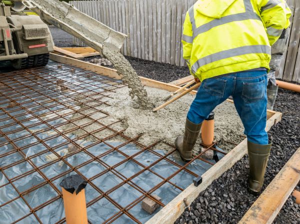Basement Slab Pouring in Clover