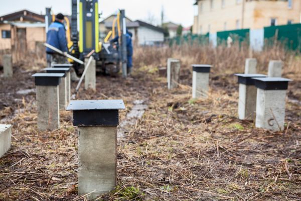 Concrete Piling Installation in Clover