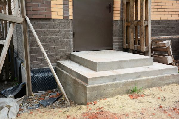 Cement Steps Construction in Clover